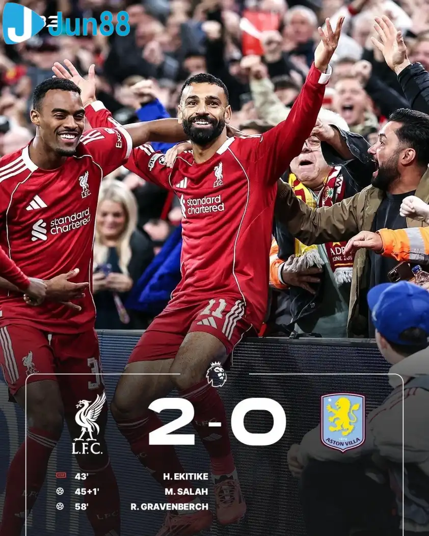 Salah và Gravenberch tỏa sáng, mang về chiến thắng cho Liverpool (Ảnh: 433).